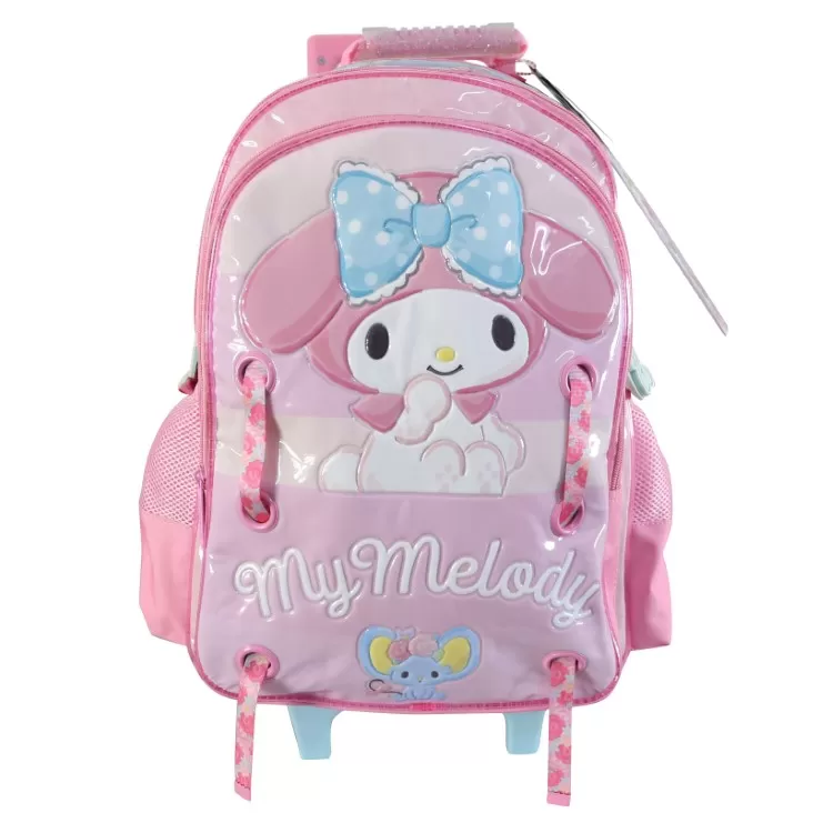 Mochila Escolar Cresko 2026 My Melody 18" con Carro Art.SR1703